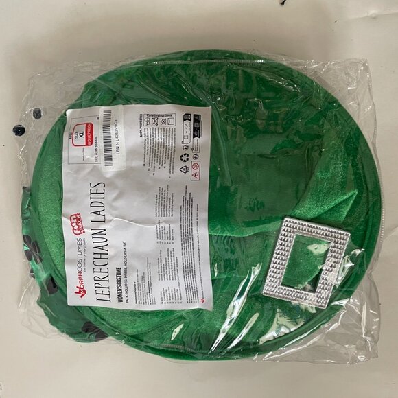 Leprechaun Clover Dress Costume - Picture 13 of 14